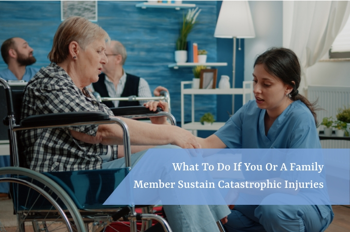Nurse tending to elder woman in a wheelchair